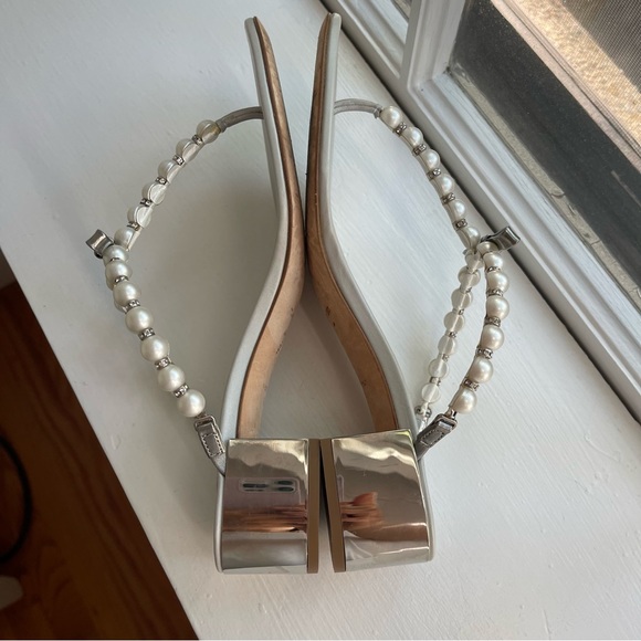 Rene Caovilla Crystal Pearl Thong Sandals women’s size 6 - Picture 10 of 12